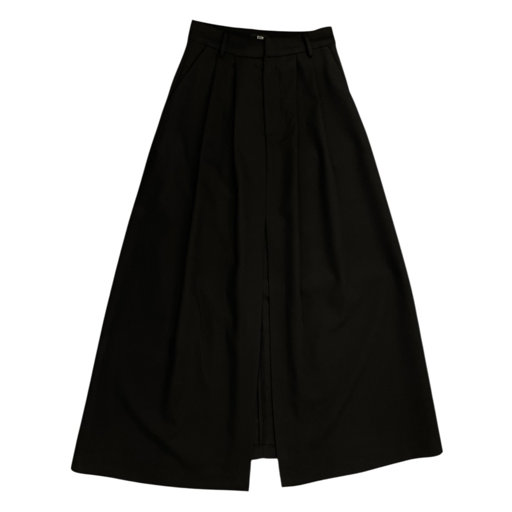 ΦΟΥΣΤΑ ΜΑΥΡΗ, ΜΑΚΡΥΑ ΣΕ ΙΣΙΑ ΓΡΑΜΜΗ, ΨΗΛΟΜΕΣΗ ΜΕ ΠΙΕΤΕΣ & ΑΝΟΙΓΜΑ ΜΠΡΟΣΤΑ  "STYLISHIOUS COLLECTION"