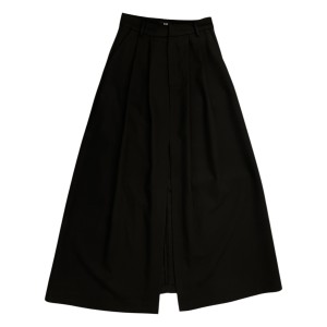 ΦΟΥΣΤΑ ΜΑΥΡΗ, ΜΑΚΡΥΑ ΣΕ ΙΣΙΑ ΓΡΑΜΜΗ, ΨΗΛΟΜΕΣΗ ΜΕ ΠΙΕΤΕΣ & ΑΝΟΙΓΜΑ ΜΠΡΟΣΤΑ  "STYLISHIOUS COLLECTION"