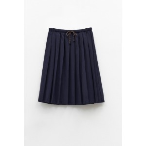 ΦΟΥΣΤΑ ΣΕ ΜΠΛΕ ΣΚΟΥΡΟ, ΜΙΝΤΙ ΜΕ ΠΙΕΤΕΣ ΚΑΙ ΛΑΣΤΙΧΟ ΣΤΗ ΜΕΣΗ "STYLISHIOUS COLLECTION"