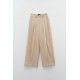 PANTS IN BEIGE - SAND SHADE,HIGH WAISTED WITH PLEATS "STYLISHIOUS COLLECTION"
