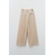 PANTS IN BEIGE - SAND SHADE,HIGH WAISTED WITH PLEATS "STYLISHIOUS COLLECTION"