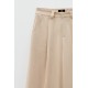 PANTS IN BEIGE - SAND SHADE,HIGH WAISTED WITH PLEATS "STYLISHIOUS COLLECTION"
