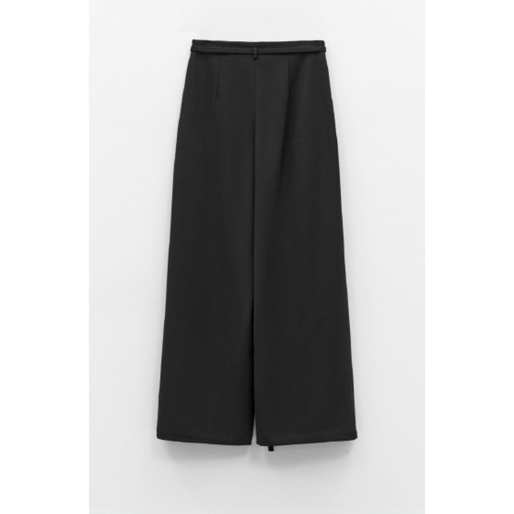 ΠΑΝΤΕΛΟΝΙ ΜAYPO ΣΕ IΣΙΑ ,ΦΑΡΔΙΑ ΓΡΑΜΜΗ ΜΕ ΠΙΕΤΑ ΕΜΠΡΟΣ ΚΑΙ ΜΑΚΡΥ, ΛΕΠΤΟ ΖΩΝΑΚΙ  "STYLISHIOUS COLLECTION"