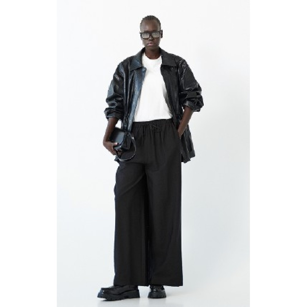 ΠΑΝΤΕΛΟΝΙ ΜAYPO ΣΕ IΣΙΑ , ΧΑΛΑΡΗ ΓΡΑΜΜΗ ΜΕ ΛΑΣΤΙΧΟ ΣΤΗ ΜΕΣΗ  "STYLISHIOUS COLLECTION"