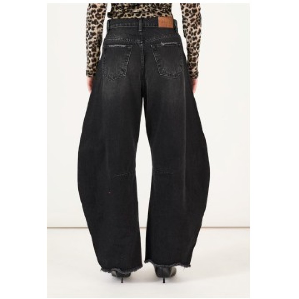 ΠΑΝΤΕΛΟΝΙ ΤΖHΝ ΜΑΥΡΟ ΞΕΒΑΜΜΕΝΟ, BUBBLE STYLE, ΨΗΛΟΜΕΣΟ ΜΕ ΤΣΕΠΕΣ "STYLISHIOUS COLLECTION"