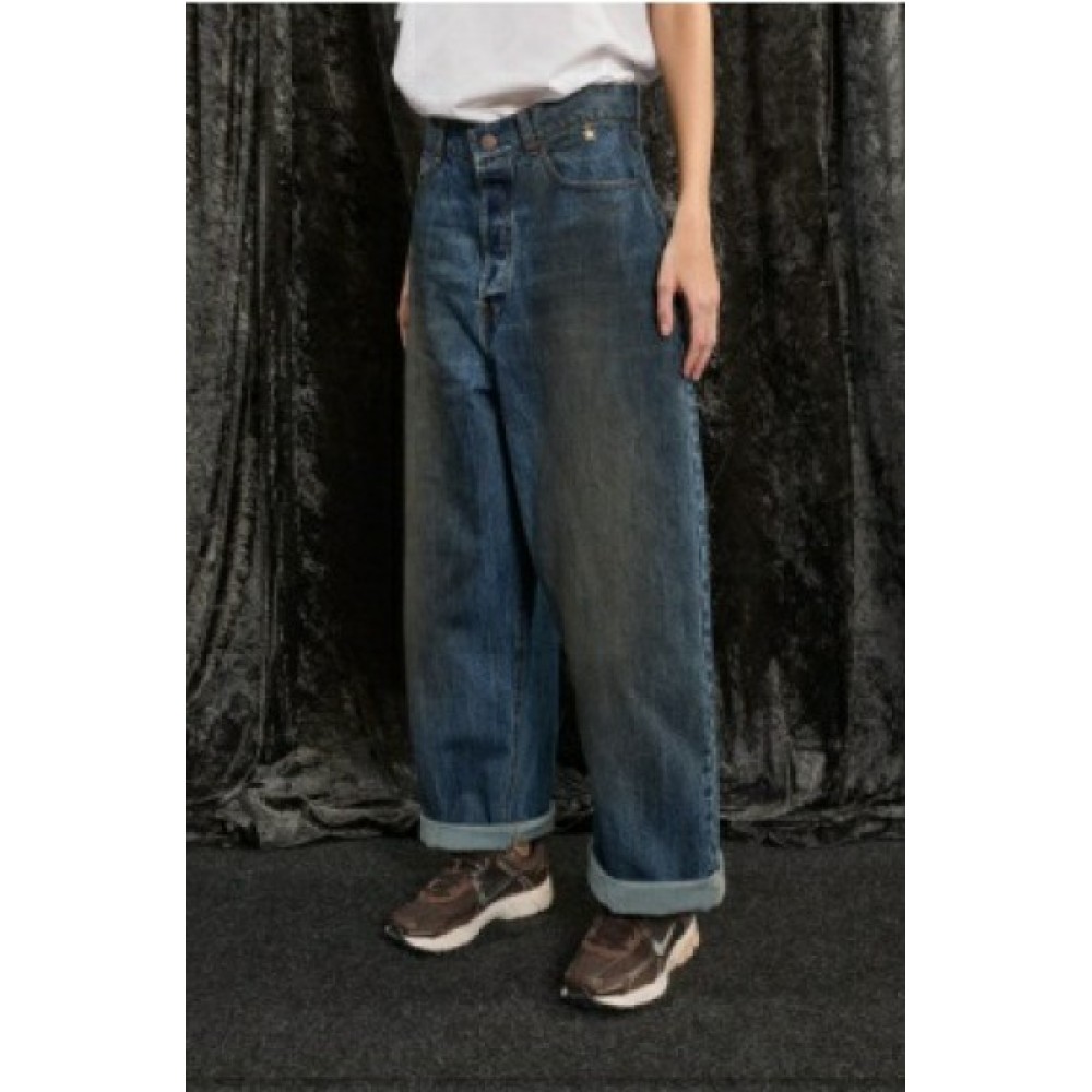 ΠΑΝΤΕΛΟΝΙ ΤΖHΝ ΣΚΟΥΡΟ ΞΕΒΑΜΜΕΝΟ, ΧΑΛΑΡΟ & ΨΗΛΟΜΕΣΟ ΜΕ ΡΕΒΕΡ "STYLISHIOUS COLLECTION"