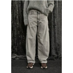 ΠΑΝΤΕΛΟΝΙ ΤΖHΝ ΣΕ ΓΚΡΙ ΑΠΟΧΡΩΣΗ, ΨΗΛΟΜΕΣΟ ΜΕ ΜΕΤΑΛΛΙΚΕΣ ΑΓΚΡΑΦΕΣ ΑΥΞΟΜΕΙΩΣΗΣ ΣΤΗ ΜΕΣΗ & ΤΣΕΠΕΣ "STYLISHIOUS COLLECTION"