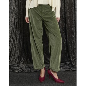 ΠΑΝΤΕΛΟΝΙ ΠΡΑΣΙΝΟ - ΛΑΔΙ ΑΠΟ ΑΠΑΛΟ ΚΑΙ ΛΕΠΤΟ ΚΟΤΛΕ ΥΦΑΣΜΑ ΣΕ ΙΣΙΑ ΚΑΙ ΧΑΛΑΡΗ ΓΡΑΜΜΗ "STYLISHIOUS COLLECTION"
