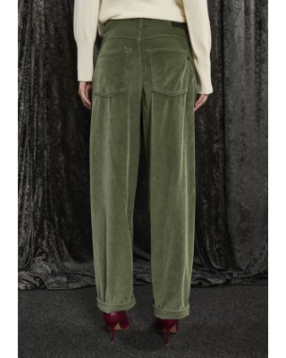 ΠΑΝΤΕΛΟΝΙ ΠΡΑΣΙΝΟ - ΛΑΔΙ ΑΠΟ ΑΠΑΛΟ ΚΑΙ ΛΕΠΤΟ ΚΟΤΛΕ ΥΦΑΣΜΑ ΣΕ ΙΣΙΑ ΚΑΙ ΧΑΛΑΡΗ ΓΡΑΜΜΗ "STYLISHIOUS COLLECTION"