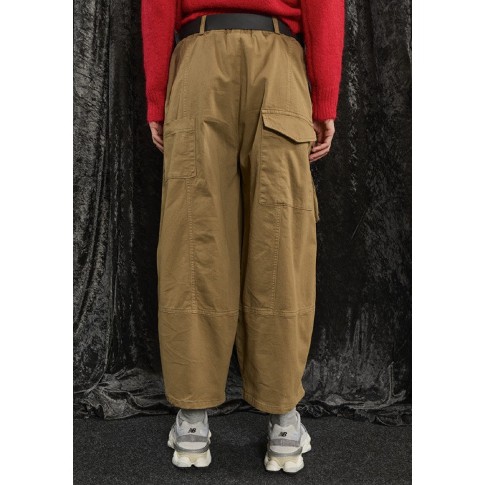 ΠΑΝΤΕΛΟΝΙ ΚΑΜΕΛ ΚΟΝΤΟ, CARGO ΜΕ ΛΑΣΤΙΧΟ ΣΤΗ ΜΕΣΗ, ΜΑΥΡΗ ΖΩΝΗ ΚΑΙ ΕΞΩΤΕΡΙΚΕΣ ΤΣΕΠΕΣ "STYLISHIOUS COLLECTION"