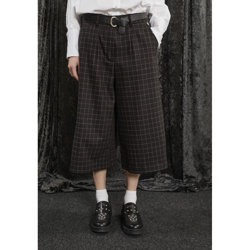 ΠΑΝΤΕΛΟΝΙ - ΖΙΠ ΚΙΛΟΤ ΚΑΡΟ ΣΕ ΣΚΟΥΡΟ ΚΑΦΕ ΣΕ IΣΙΑ ΓΡΑΜΜΗ, ΜΕ ΜΑΥΡΗ ΖΩΝΗ & ΤΣΕΠΕΣ "STYLISHIOUS COLLECTION"