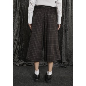 ΠΑΝΤΕΛΟΝΙ - ΖΙΠ ΚΙΛΟΤ ΚΑΡΟ ΣΕ ΣΚΟΥΡΟ ΚΑΦΕ ΣΕ IΣΙΑ ΓΡΑΜΜΗ, ΜΕ ΜΑΥΡΗ ΖΩΝΗ & ΤΣΕΠΕΣ "STYLISHIOUS COLLECTION"