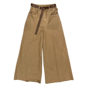 ΠΑΝΤΕΛΟΝΙ ΤΖHΝ ΣΕ ΜΠΕΖ ΑΠΟΧΡΩΣΗ, ΨΗΛΟΜΕΣΟ ΜΕ ΤΑΜΠΑ ΖΩΝΗ ΚΑΙ ΤΣΕΠΕΣ "STYLISHIOUS COLLECTION"