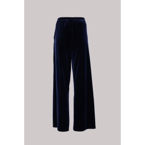 ΠΑΝΤΕΛΟΝΙ ΣΕ ΜΠΛΕ ΣΚΟΥΡΟ ΒΕΛΟΥΔΟ, ΧΑΛΑΡΟ ΜΕ ΚΟΥΦΟΠΙΕΤΕΣ & ΛΑΣΤΙΧΟ ΣΤΗΝ ΜΕΣΗ ''STYLISHIOUS COLLECTION"