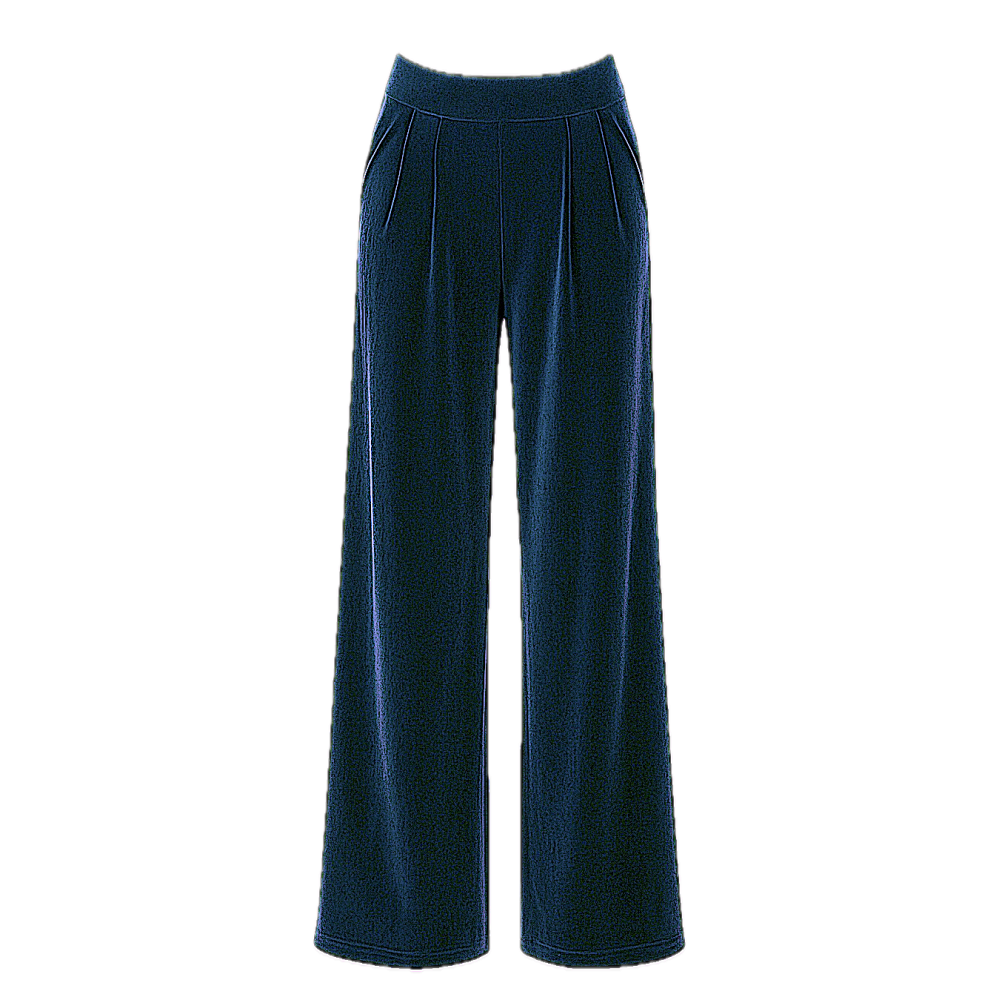 ΠΑΝΤΕΛΟΝΙ ΣΕ ΜΠΛΕ ΣΚΟΥΡΟ ΒΕΛΟΥΔΟ, ΧΑΛΑΡΟ ΜΕ ΚΟΥΦΟΠΙΕΤΕΣ & ΛΑΣΤΙΧΟ ΣΤΗΝ ΜΕΣΗ ''STYLISHIOUS COLLECTION"