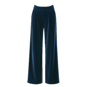 ΠΑΝΤΕΛΟΝΙ ΣΕ ΜΠΛΕ ΣΚΟΥΡΟ ΒΕΛΟΥΔΟ, ΧΑΛΑΡΟ ΜΕ ΚΟΥΦΟΠΙΕΤΕΣ & ΛΑΣΤΙΧΟ ΣΤΗΝ ΜΕΣΗ ''STYLISHIOUS COLLECTION"